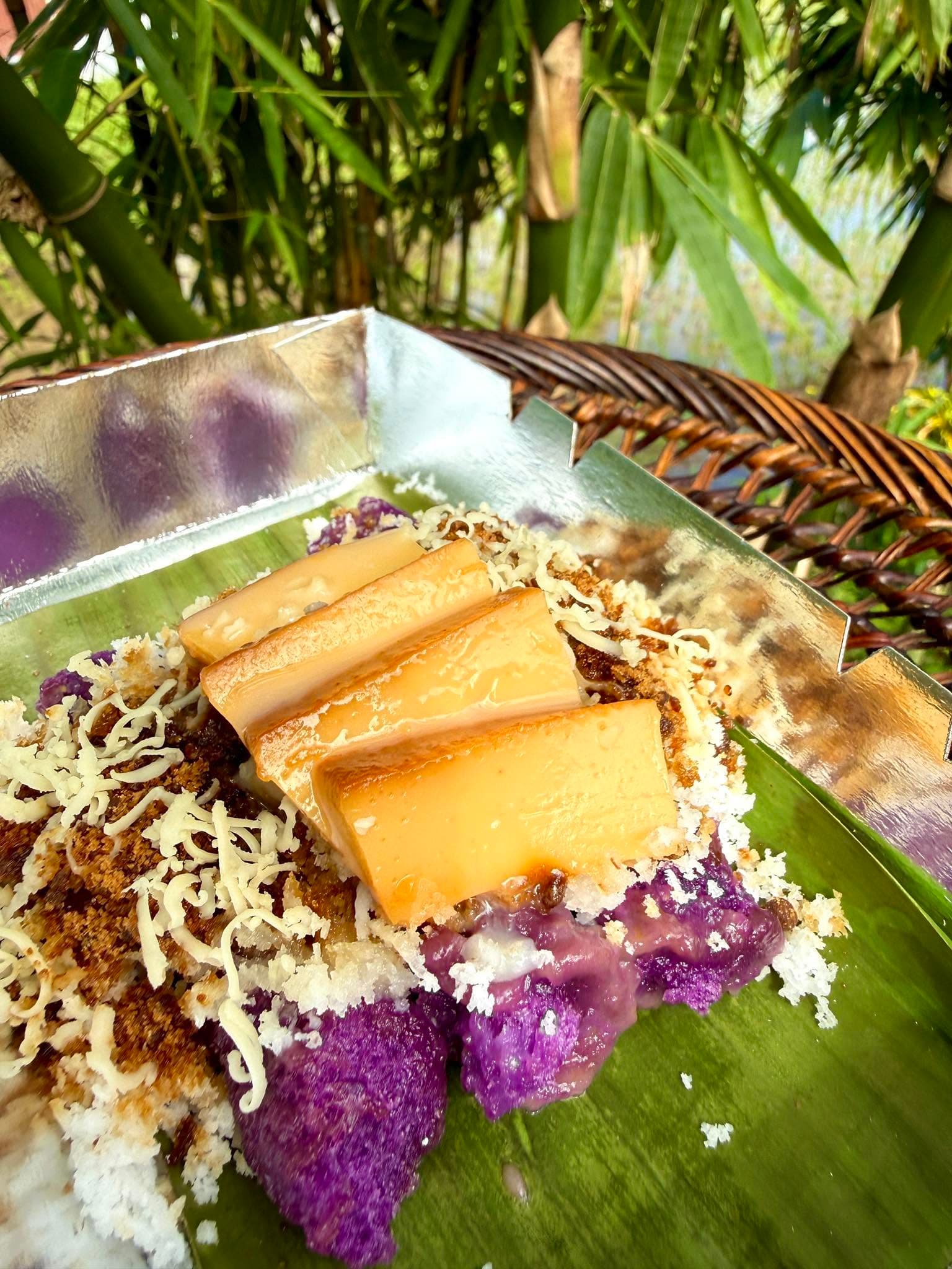 Special Puto Bumbong with Leche Flan